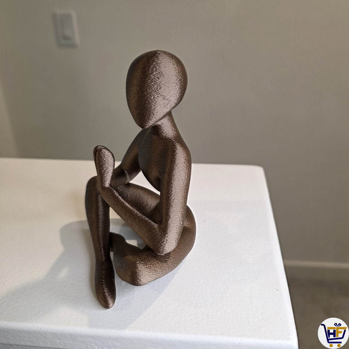 "The Inner Balance" 5" 3D-Printed Figurine | Minimalist Yoga & Meditation Decor