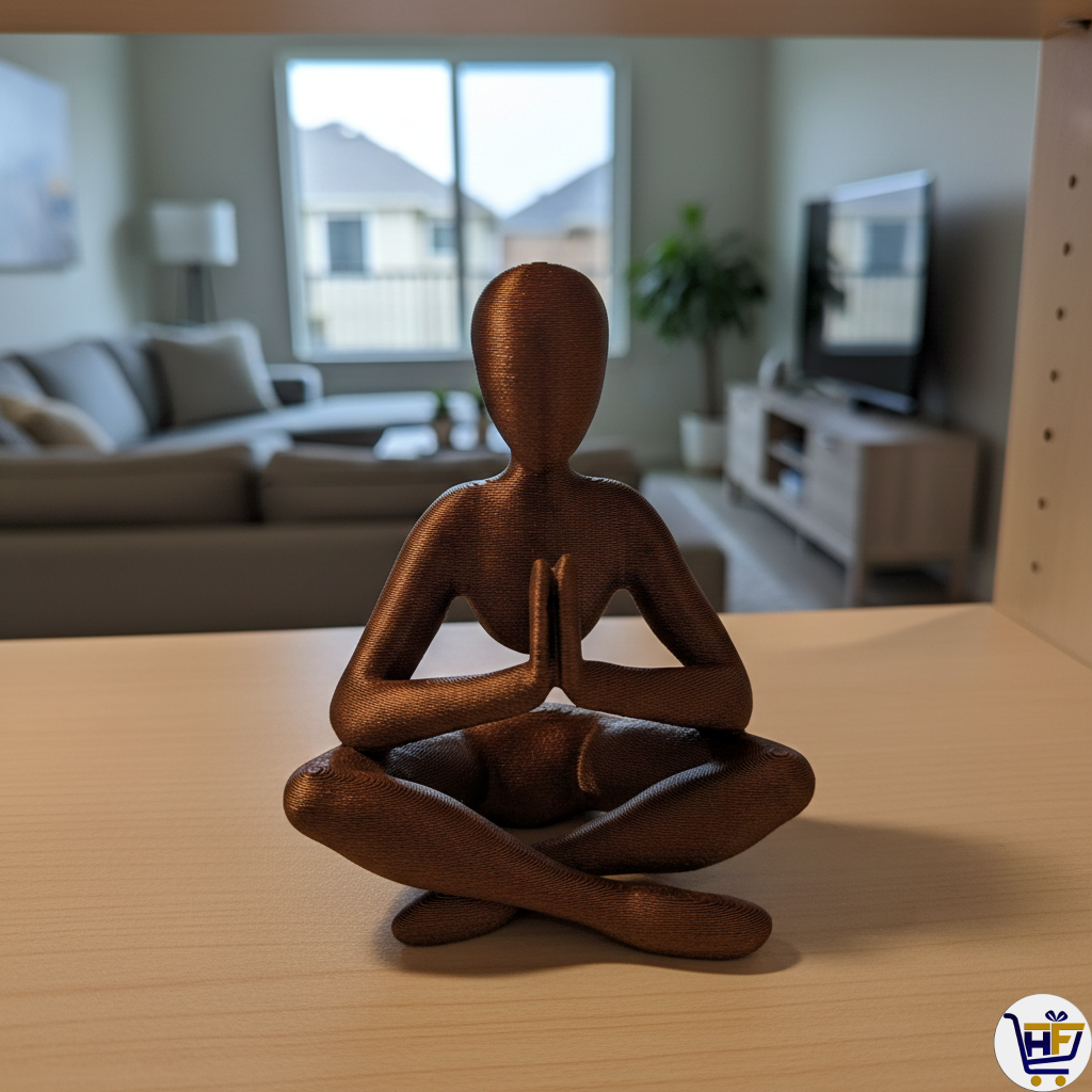 "The Inner Balance" 5" 3D-Printed Figurine | Minimalist Yoga & Meditation Decor