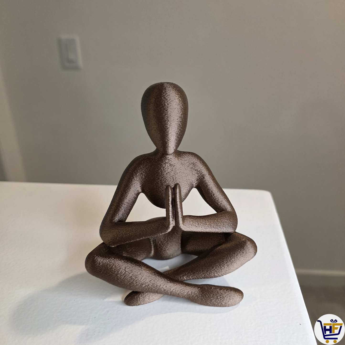 "The Inner Balance" 5" 3D-Printed Figurine | Minimalist Yoga & Meditation Decor