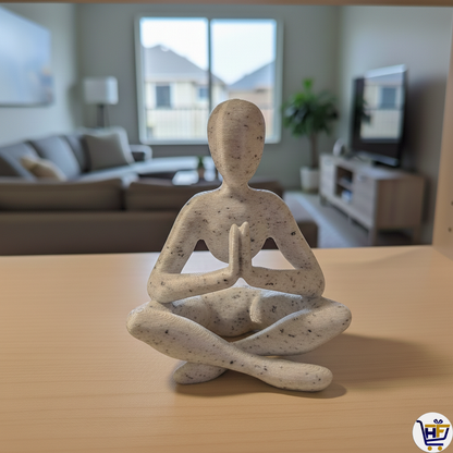 "The Inner Balance" 5" 3D-Printed Figurine | Minimalist Yoga & Meditation Decor