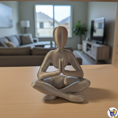 "The Inner Balance" 5" 3D-Printed Figurine | Minimalist Yoga & Meditation Decor