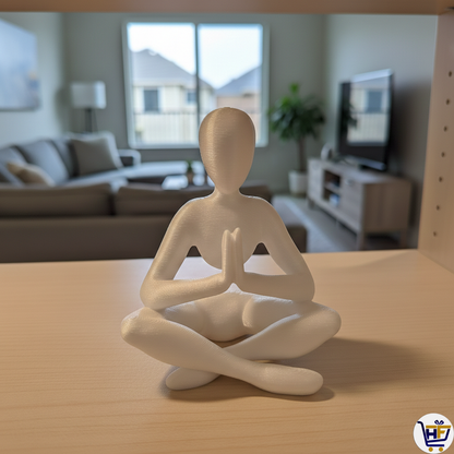 "The Inner Balance" 5" 3D-Printed Figurine | Minimalist Yoga & Meditation Decor