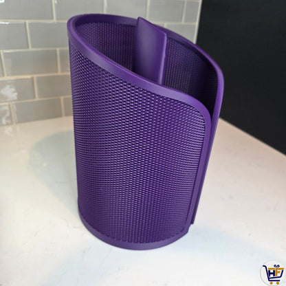 Woven Pillar | 9.5 inch 3D-Printed Bounty Holder – Modern Geometric Kitchen Boutique Decor