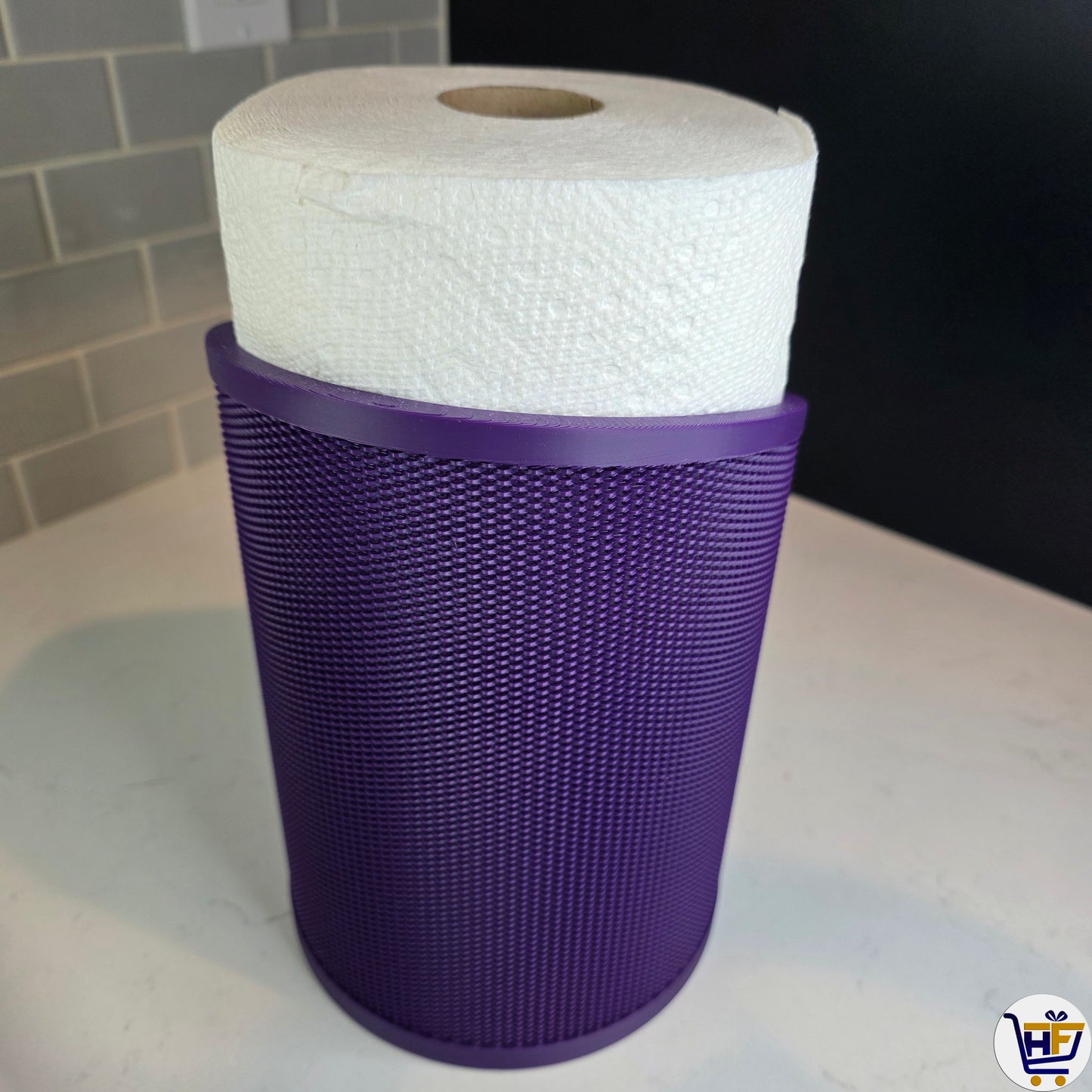 Woven Pillar | 9.5 inch 3D-Printed Bounty Holder – Modern Geometric Kitchen Boutique Decor