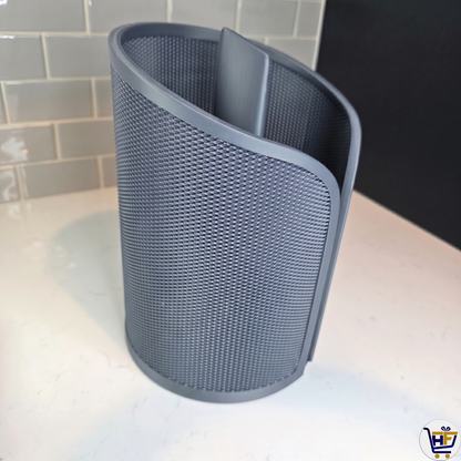 Woven Pillar | 9.5 inch 3D-Printed Bounty Holder – Modern Geometric Kitchen Boutique Decor