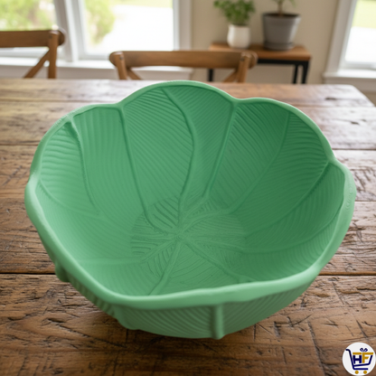 "Lily Pad" 10" Organic Sculptural Bowl – Large 3D-Printed Botanical Catch-All