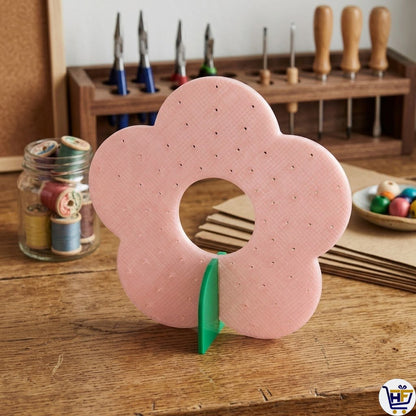 "Bloom & Beam" 3D-Printed Flower Earring Stand – Modern Petal Jewelry Display