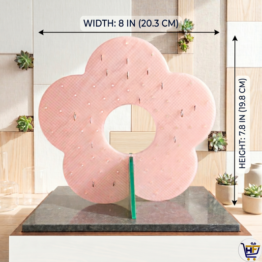 "Bloom & Beam" 3D-Printed Flower Earring Stand – Modern Petal Jewelry Display