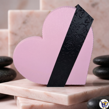 Petal Heart | 7 inch 3D-Printed Keepsake Box – Romantic Floral-Band Jewelry Case