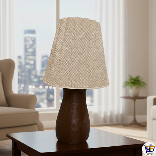 "High-Tide" 14" Textured Tapered Lamp – Modern 3D-Printed Ambient Lighting
