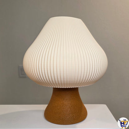 "Fungi Glow" 10" Mushroom Lamp – Mid-Century Modern 3D-Printed Ambient Light