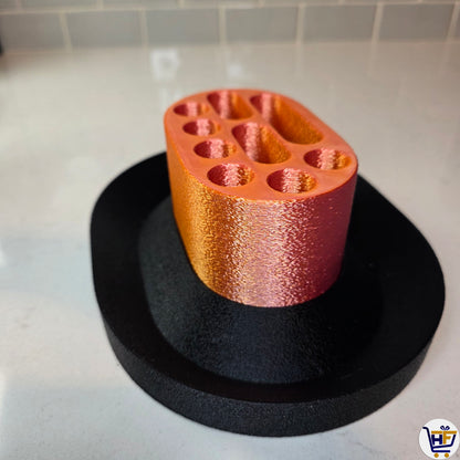 "Studio Pillar" 8" 3D-Printed Tool Organizer – 2-Piece Multi-Slot Desk Dock