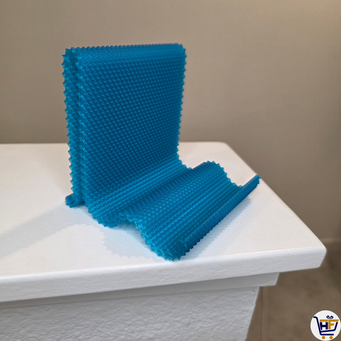 "Pixel Flow" 4" 3D-Printed Tech Stand – Textured Universal Phone & Accessory Stand