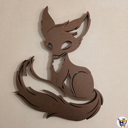 Fox "Embers" | 9" Gallery Edition Sculptural Wall Silhouette