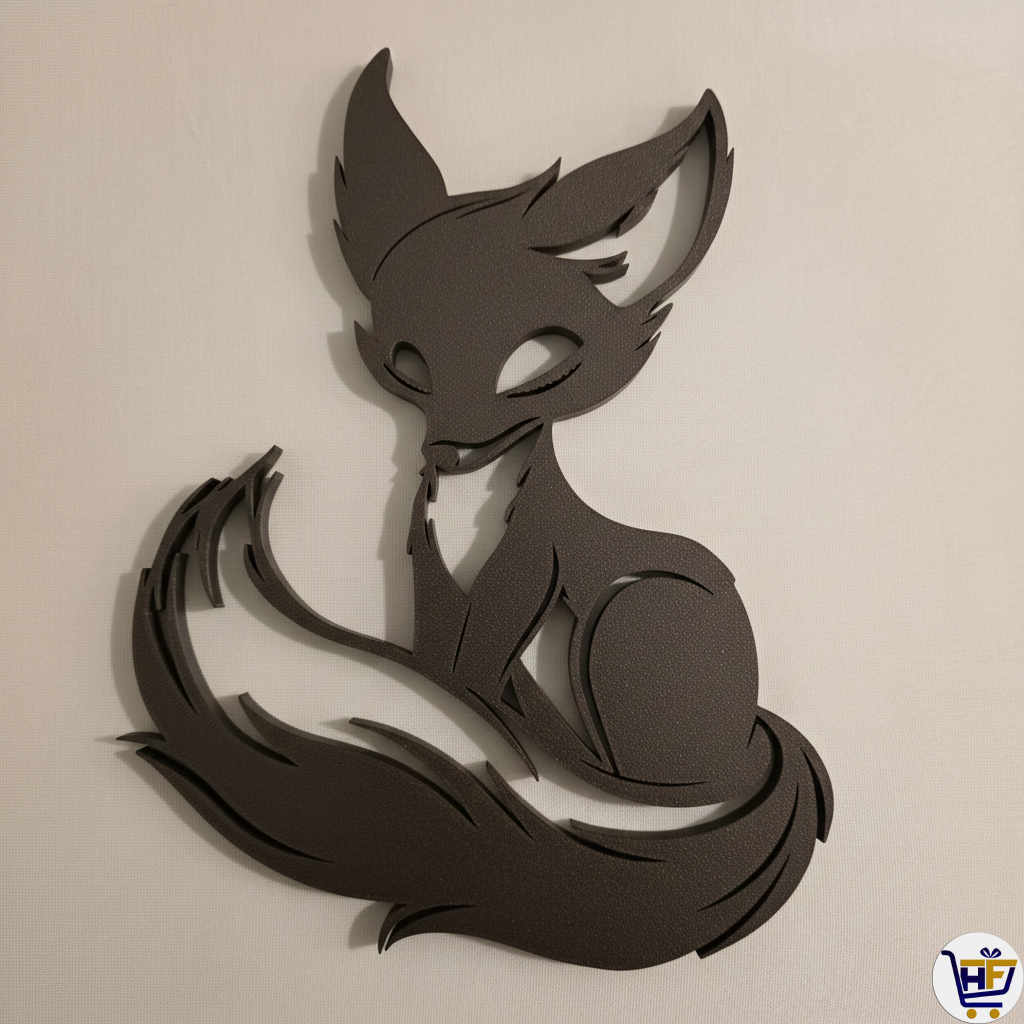 Fox "Embers" | 9" Gallery Edition Sculptural Wall Silhouette