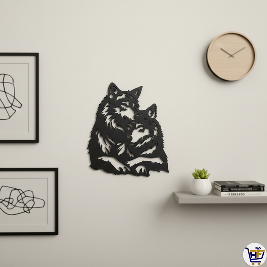 "The Wolf Pack" 10" Gallery Edition | Sculptural Minimalist Wildlife Silhouette