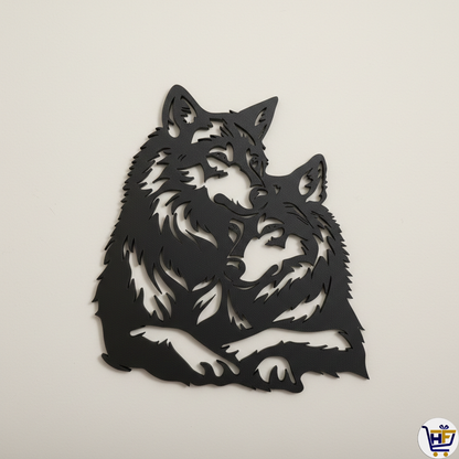 "The Wolf Pack" 10" Gallery Edition | Sculptural Minimalist Wildlife Silhouette