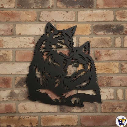 "The Wolf Pack" 10" Gallery Edition | Sculptural Minimalist Wildlife Silhouette